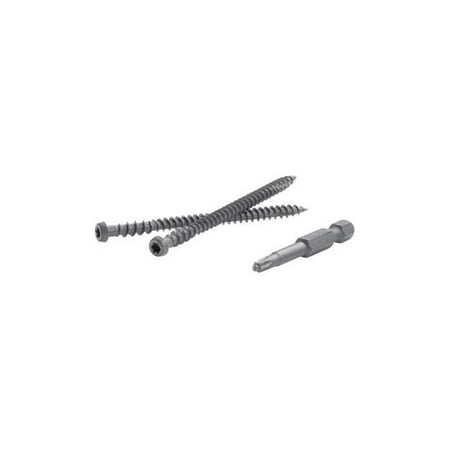 

TrapEase 2.5 in. Torx TTAP Star Head Zinc Carbon Steel Composite Deck Screws Tree House - 75 Per Box