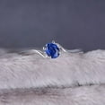 thumbnail image 4 of Limited Sapphire time Sale Offer! Divine Inexpensive Solitaire Engagement Ring 1.25 Carat 8x6mm Oval Shape Moissanite Diamond On 10k White Gold, 4 of 5