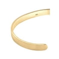 thumbnail image 3 of KUZZOI Open Brushed Bangle 0.23" 18K Gold 925 Silver for Men, 3 of 6