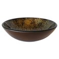 thumbnail image 1 of Novatto NOHP-G027CH Distorto Glass Vessel Bathroom Sink Set, Chrome, 1 of 1