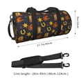 thumbnail image 2 of Balery Wild West Golden Horseshoe Bolsa de Gimnasio para Mujeres y Hombres, Bolsa de Viaje Impermeable, Bolsa de Fin de Semana con Compartimento para Zapatos y Bolsillo Húmedo, 2 of 6
