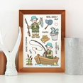thumbnail image 4 of 1Sheet Fishing Pattern Clear Stamps Hat Boat Fish Men Flower Happy Father's Day Transparent Rubber Stamps, 4 of 9