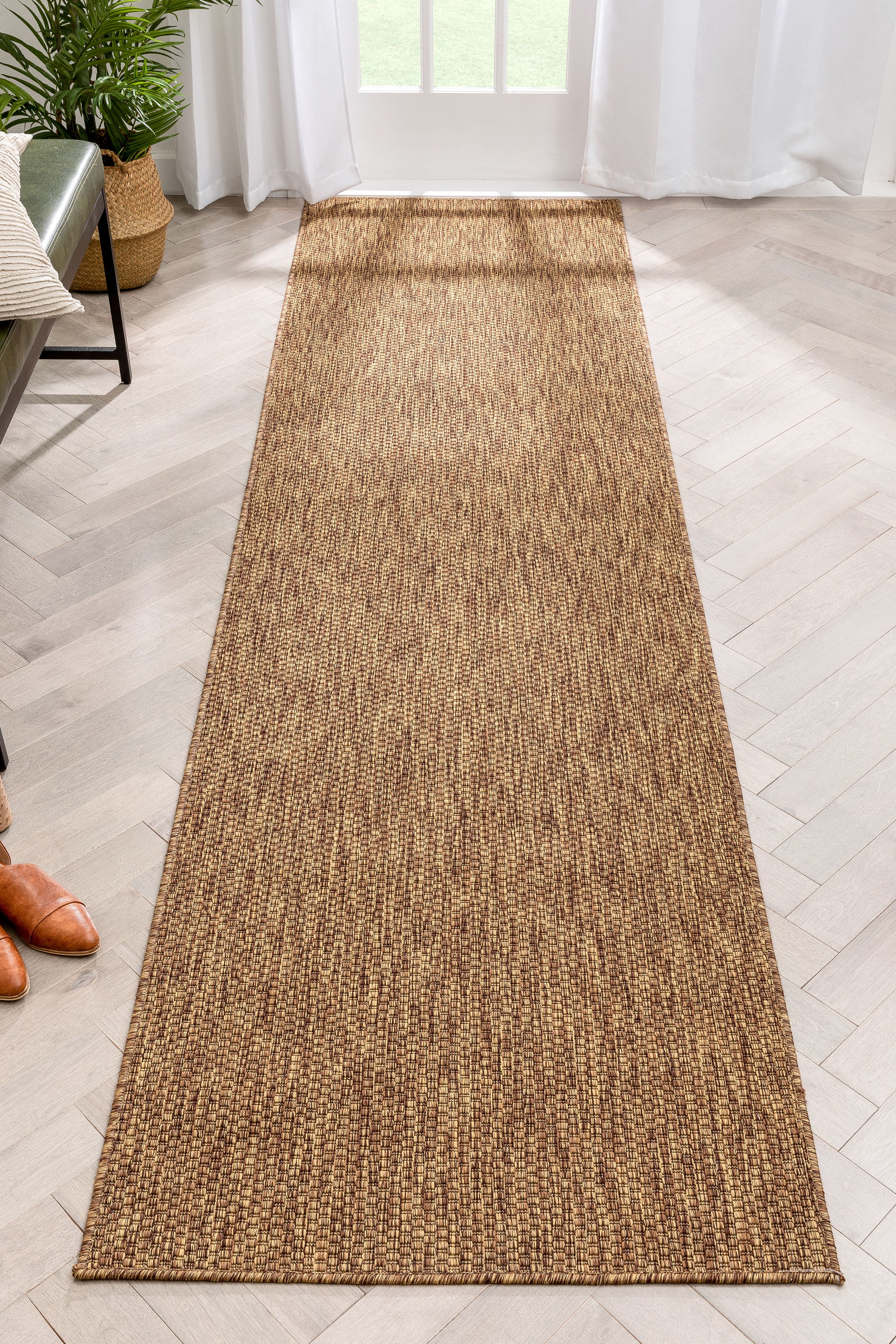 ALISA RUG PLAT Beige Flatweave Natural Jute Floor mat Carpet Organic FREE POST 