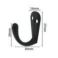 thumbnail image 2 of unbranded 15Ud De Pared Para Colgar Multiusos De Metal Negro Para Cocina Y, 2 of 8