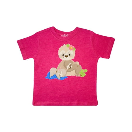 

Inktastic Sloth Mom with 2 Sleeping Baby Sloths Gift Toddler Boy or Toddler Girl T-Shirt