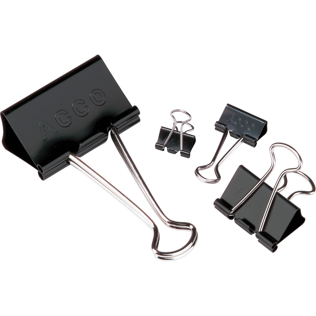 black bulldog clips