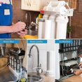 thumbnail image 3 of Pcs 1/4 inch 4 Way Auto Shut Off Valve, Push In Fittings for Reverse Osmosis Ro Water Filter System, 3 of 5