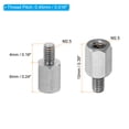 thumbnail image 2 of Uxcell M2.5x6mm+4mm Male-Female Hex Standoff Screws, Stainless Steel PCB Standoffs for Motherboards, 20 Pack, 2 of 4