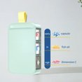 thumbnail image 3 of Pop-Up Pill Organizer with 3 Compartments, Travel-Friendly Medication Storage Box, Durable Plastic Design with Slide Lids, Compact Case for Daily Vitamins Supplements, 3 of 8