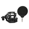 thumbnail image 2 of Filtre de Montage Antichoc pour Microphone Réglable, Dia 24MM Facile à Utiliser Réduit les Coupures Support de Micro Clip de Montage Anti-Vibration Professionnel pour Scène, 2 of 7