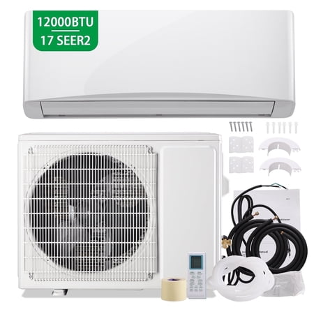 12000 BTU Mini Split Air Conditioner& Heater, 17 SEER2 Energy Saving 115V AC Units Cools Rooms up to 750 Sq.Ft Remote Control Included