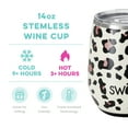 thumbnail image 5 of Swig Life 14oz Stemless Wine Cup | Insulated Stainless Steel Wine Tumbler | Luxy Leopard, 5 of 5
