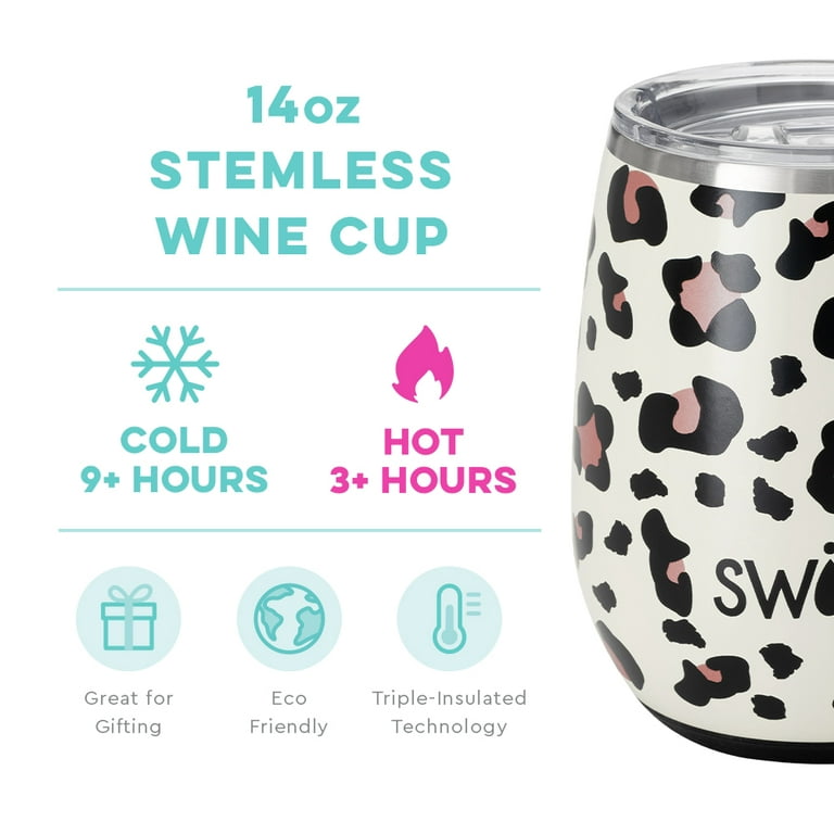 Swig Life 14oz Insulated Wine Tumbler with Lid | 40+ Pattern Dreamsicle
