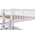 thumbnail image 6 of ARCTICSCORPION Pine Full over Full Bunk Bed with Trundle and Ladder White, 6 of 7