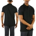 thumbnail image 5 of ToBeInStyle Men's Cotton Slim Fit Classic Polo T-Shirt - Black - XL, 5 of 6