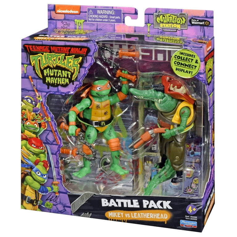 Playmates Teenage Mutant Ninja Turtles: Mutant Mayhem Mini Figure Battle  Pack