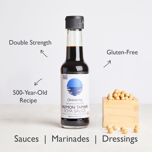 Clearspring Organic Yaemon Tamari Soya Sauce 150ml, British Import (Pack of 2)