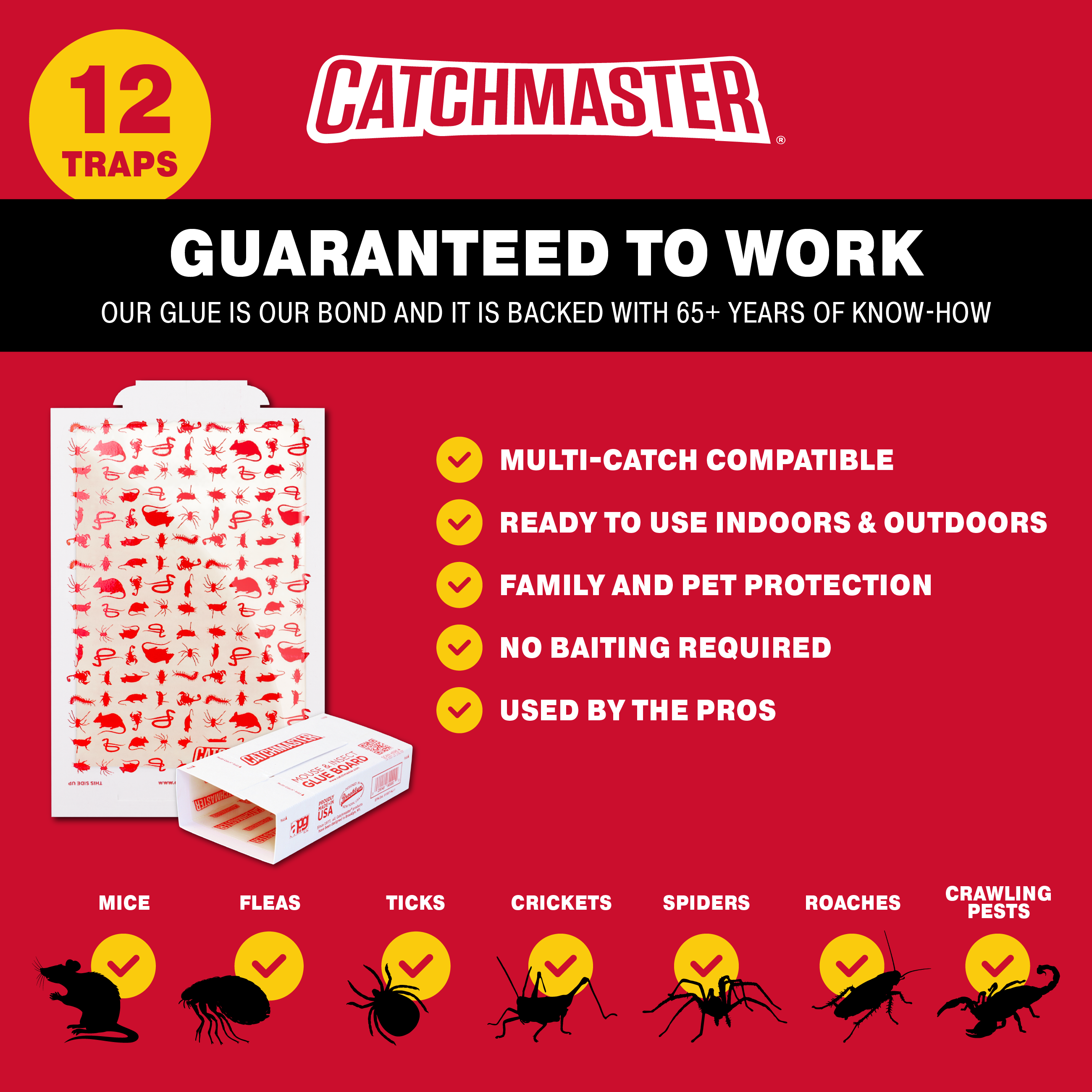 Catchmaster Mouse & Insect Glue Boards, 12-Pack photo 6