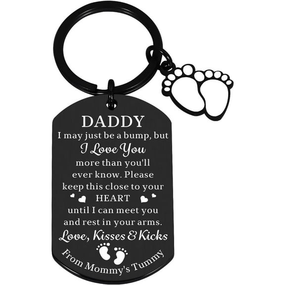 First Time Dad Gifts Expectant Dad Gifts for new Dads, First Fathers Day Keychain Gifts for New Dad, Gifts for First Time Dad New Dad to Be Gifts from Wife Father to Be Gifts Birthday Baby Shower