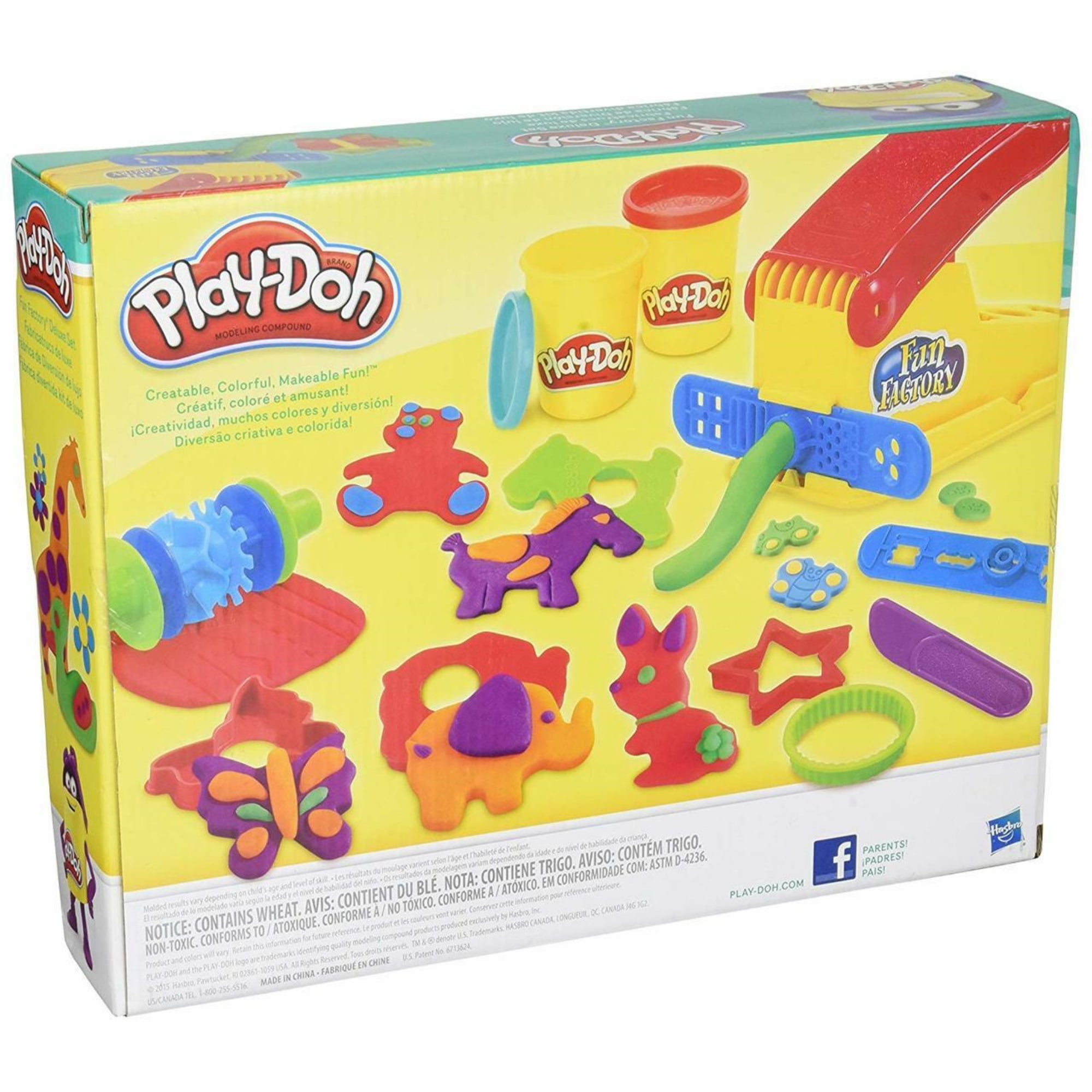 Hasbro Play-Doh B6766 Super Fun Factory Deluxe Knetpresse Set Kinder Knete 672g 