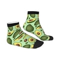 thumbnail image 3 of Bingfone Avocado With Seeds Design Patterned Men'S Women'S Casual Cotton Socks, 3 of 9