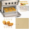 thumbnail image 3 of YSTINNG 100 PCS Air Fryer Oven Liners, 12 x 11 inch Perforated Rectangular Air Fryer Parchment Paper Disposable Liners for Ninja Foodi Air Fryer, XL Air Fryer, Cuisinart, Breville Toaster Oven, 3 of 6