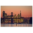 thumbnail image 1 of Awkward Styles Breathtaking View San Francisco Cityscape Poster Art Print San Francisco Night View Poster Art American Decor Ideas Nifty Design San Francisco Photo for Living Dining Room Wall Decor, 1 of 3