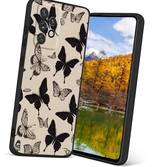 Butterflies678-115 Phone Case, Degined for Samsung Galaxy A72 5G Case Men Women, Flexible Silicone Shockproof Case for Samsung Galaxy A72 5G