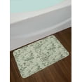 thumbnail image 2 of Grey Bath Mat, Bamboo Tree Leaves Sketchy Zen Based Spiritual Reflective Japanese Nature Graphic Art, Non-Slip Plush Mat Bathroom Kitchen Laundry Room Decor, 29.5 X 17.5 Inches, Sage Green, Ambesonne, 2 of 2