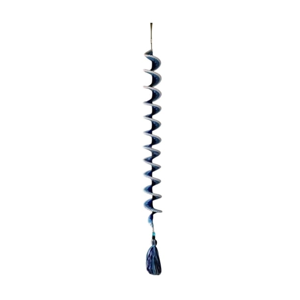 Adorno de molino de viento de ganchillo | Molinillo de jardín hecho a mano | Atrapasueños decorativo para patio y jardín | Diseño de olas ondulantes