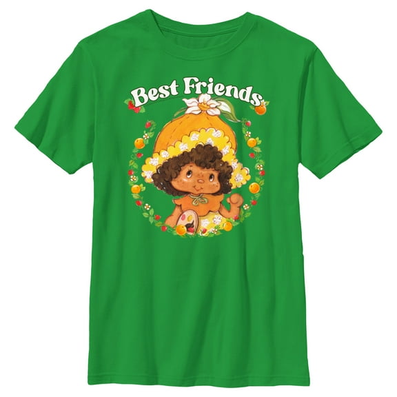 Boy's Strawberry Shortcake Cute Orange  Graphic T-Shirt