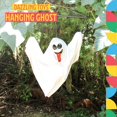 thumbnail image 3 of Hanging Ghost Halloween Animated Shaking Ghost Hanging Ghost Decoration White Shaking Ghost with Sounds and Flashing Eyes Dazzling Toys, 3 of 7