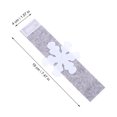 thumbnail image 2 of 8PCS Christmas Cloth Snowflake Napkin Ring Xmas Party Napkin Buckle Decoration, 2 of 7
