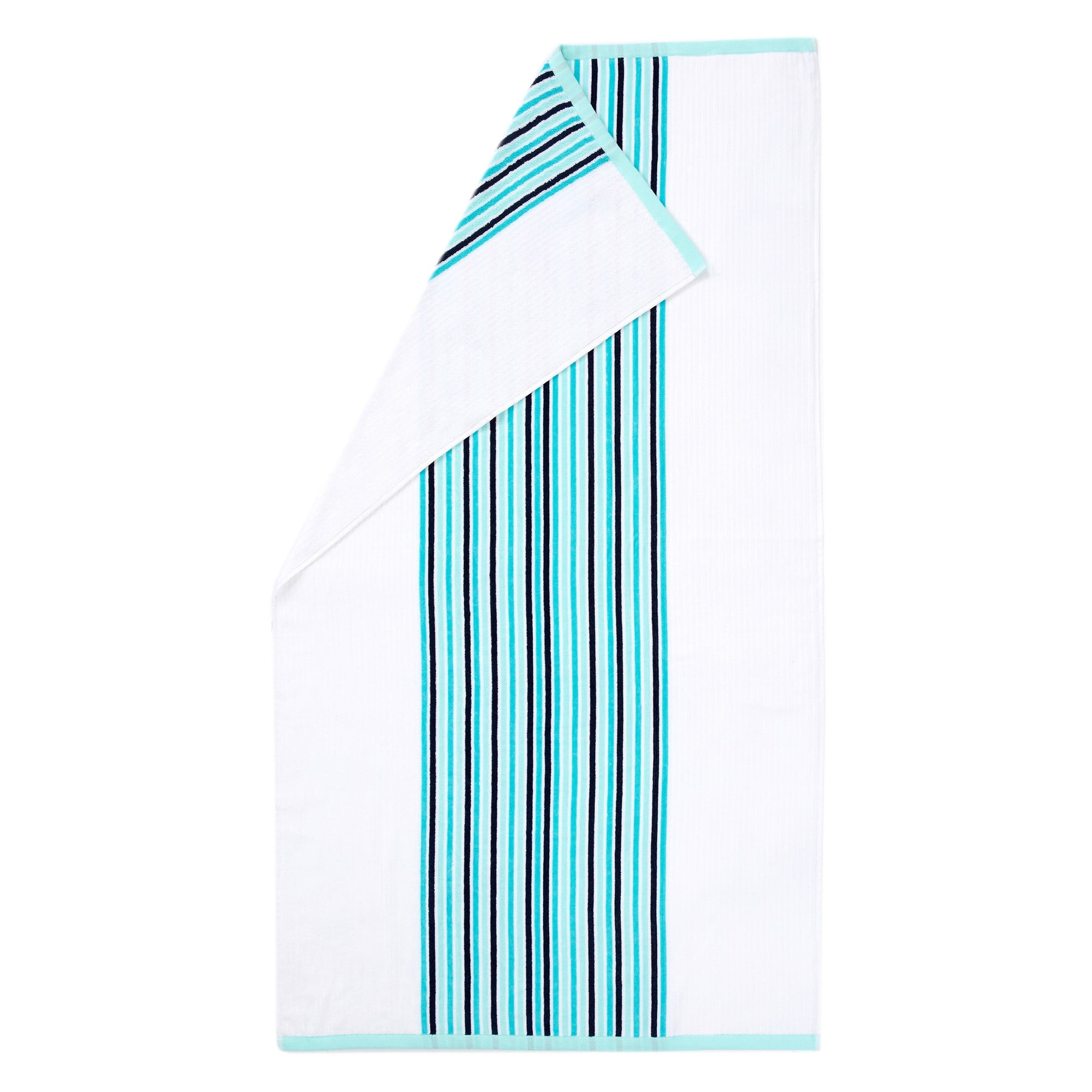 Great Bay Home Cotton Stripe 2Pack Beach Towel (2Pack 34" x 64
