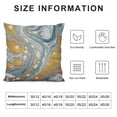 thumbnail image 5 of RUIYC  Throw Pillow Cover Decorative Pillow Case Marble Abstract Nature Marbling Artwork Gold Glitter Home Car Sofa Office Meeting Room Decor Cushion Pillowcase, 5 of 5
