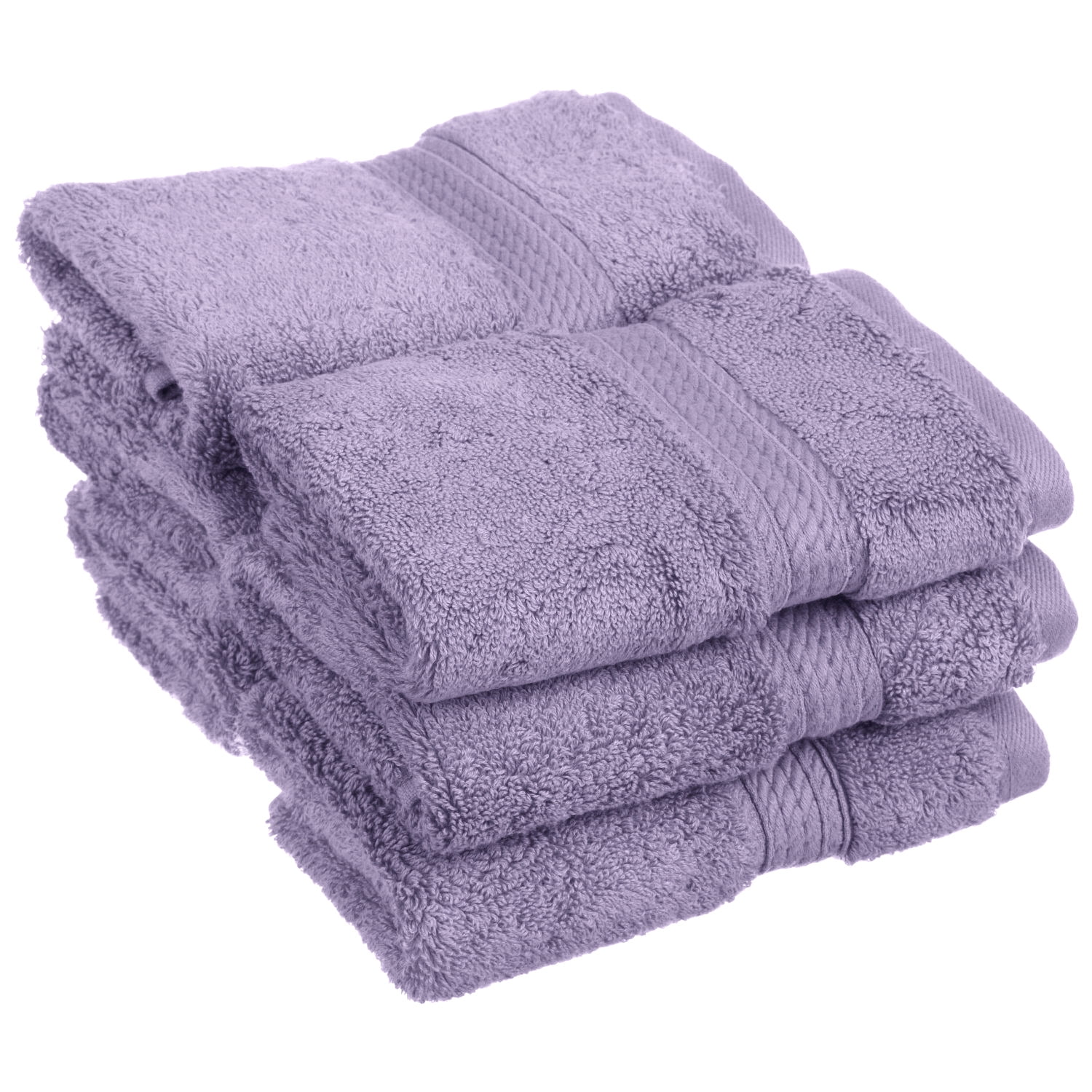 Solid Egyptian Cotton 6Piece Face Towel Set