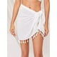 thumbnail image 4 of Mujer Playa Vestido Ropa Pareo Cover Up Encaje Media Falda, 4 of 8