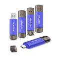 thumbnail image 1 of Unidad flash USB C de 128 GB, paquete de 5 unidades, KOOTION, tipo C USB 3.0, 1 of 8