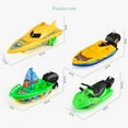 Windup Boat Bathtub Toy Set, 4 Pack Bathtub Boat Toy Speed Boat Toy