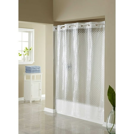 Shower Curtains For Less Hangs in Seconds EVA Shower Curtain (Clear Diamond), It allows you to hang the curtain in less than 10 seconds By Hookless ()