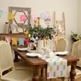 thumbnail image 2 of Easter Table Runner 13 x 72 Inch, Colorful Bunny Decorative Farmhouse Rustic Holiday Spring Table Decoration for Kitchen Dinning, Indoor Outdoor Dinner Party Décor, 2 of 5