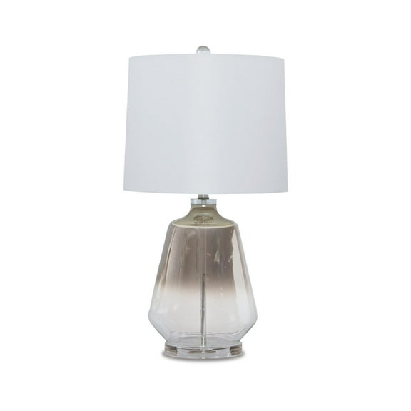 Signature Design by Ashley Contemporary Jaslyn Table Lamp  Silver Finish