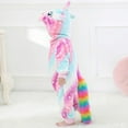 thumbnail image 2 of URMAGIC Newborn Baby Cute Unicorn Winter Warm Fleece Zip Up Hooded Jumpsuit with Tail, 2 of 9