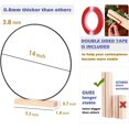 thumbnail image 4 of 12 Pack Floral Hoop with Stand and LED Fairy Lights - 14 inch Metal Rings for DIY Centerpiece Table Decorations - Crafts Macrame Rings Hoop Wreath Dream Catcher Wedding Christmas Wreaths, Black, 4 of 7
