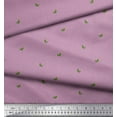 thumbnail image 2 of Soimoi Purple Rayon Fabric Green Chilli & Stripe Print Fabric by the Yard 42 Inch Wide, 2 of 5