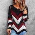 thumbnail image 2 of Kilaqueen Sweaters for Women Fashion Print Long Sleeve Crew Neck Knit Pullover Tops Casual Trendy Comfy Sweater, 2 of 7