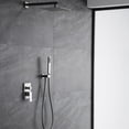 thumbnail image 3 of Topcobe 10" Wall Mounted Square Rainfall Pressure-Balanced Complteted Shower System with Rough-in Valve for Hotel, 2W02, 3 of 6