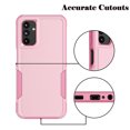 thumbnail image 5 of For Samsung Galaxy A14 5G Phone Case, with Tempered Glass Screen Protector, Heavy Duty Rugged Shockproof Full Body Protection Sturdy Durable Cover Cute Bumper for Galaxy A14 5G -Pink, 5 of 6