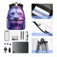 thumbnail image 4 of Disketp Cool Lion Head Mochila Ligera Clásica con Múltiples Bolsillos, Mochila Casual para Hombre y Mujer, Ideal para Escuela, Trabajo y Viajes, 4 of 6
