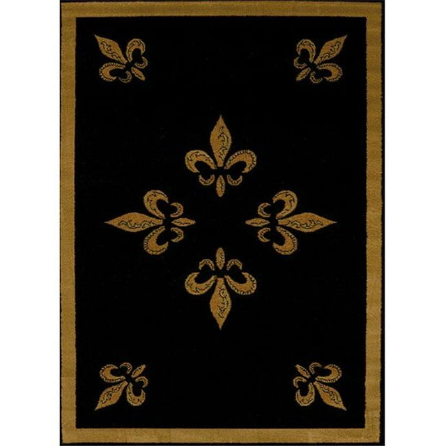 United Weavers 750 00570 28 1 Pi 11 Po x 7 Pi 4 Po Affinité FDL Runner Rug&44; Noir